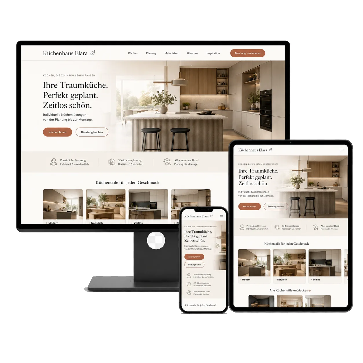 Moderne Küche Website
