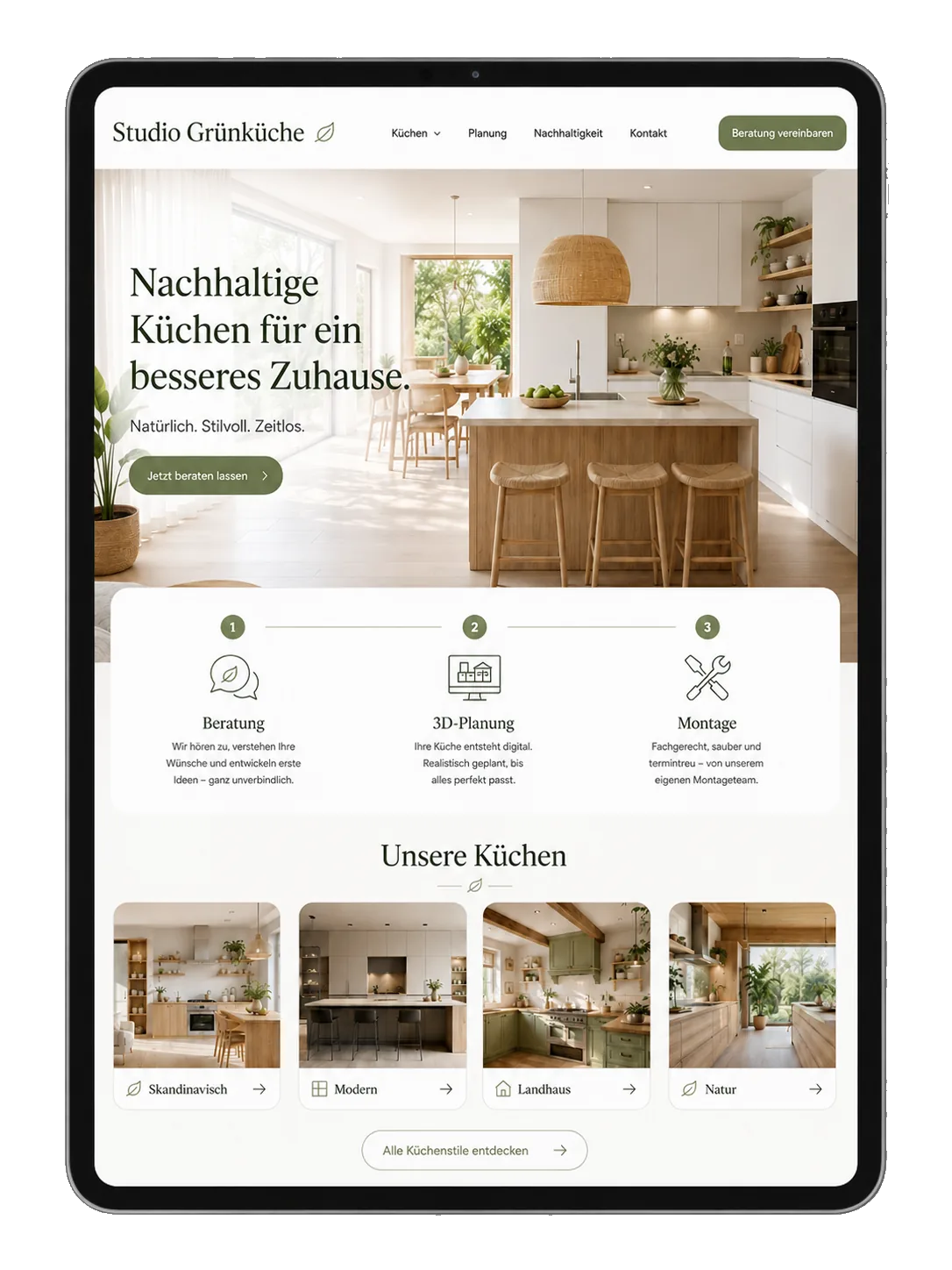 Küchenstudio Website Beispiel
